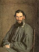 Kramskoy, Ivan Nikolaevich Portrait of the Writer Leo Tolstoy oil painting reproduction